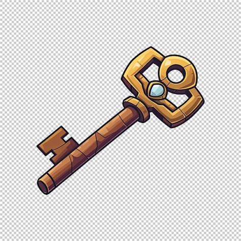 Premium Psd D Ancient Treasure Chest Key Game Asset Design