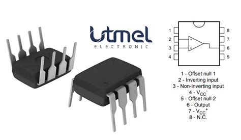 Ua741cn Operational Amplifier Pinout Datasheet And 44 Off