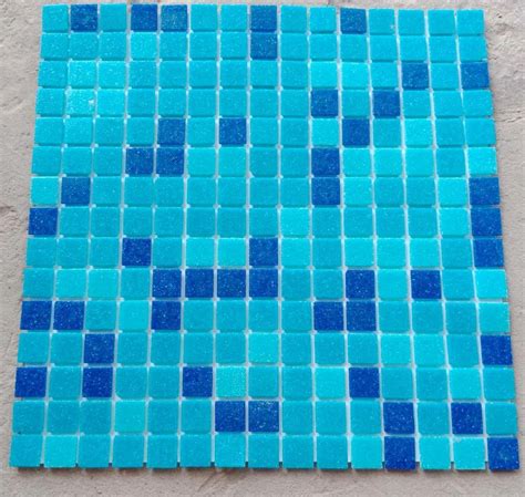 Ceramic Blue Swimming Pool Glass Mosaic Tiles Thickness Mm At Rs