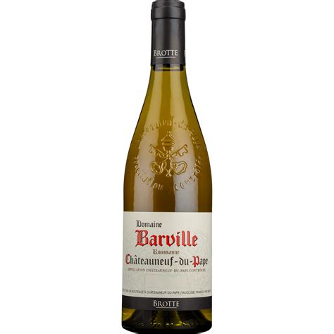 Ch Teauneuf Du Pape Domaine Barville Roussanne Blanc Maison Brotte