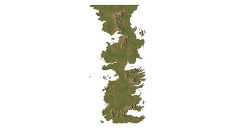 Westeros Map Terrain 3d Model By Shustrik