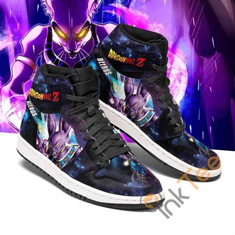 Beerus Galaxy Dragon Ball Z Sneakers Anime Air Jordan Shoes Air