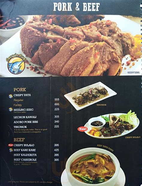 Gerrys Grill Menù Pasay Main Menu Sluurpy