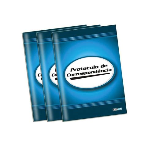 Caderno Livro De Protocolo De Correspondência Kit 3 Redomma