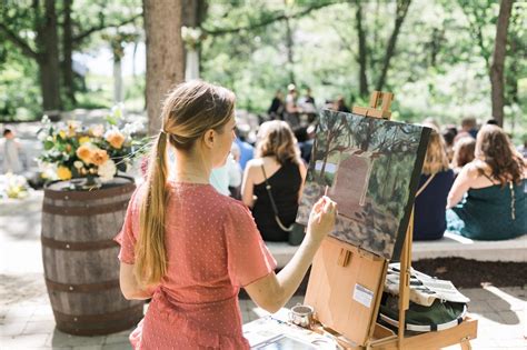 Live Wedding Painting In Milwaukee WI Kristina Brewer