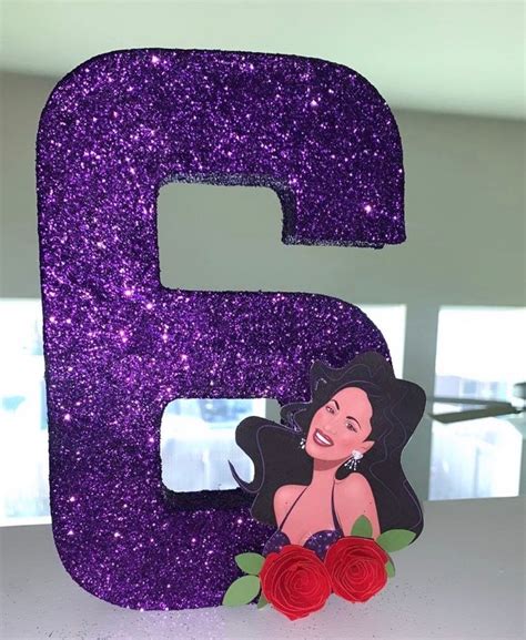 Selena Birthday Number 8inch Etsy