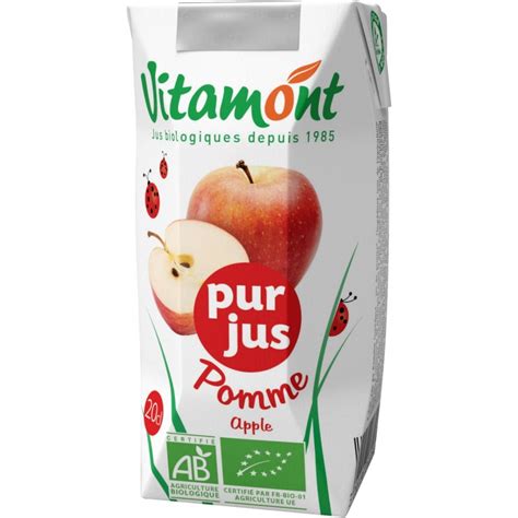 Vitamont Organic Apple Juice Pure Fruit Juice Buy Online In The Shop