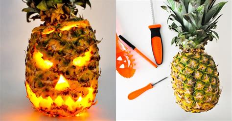 How to Carve a Pineapple Jack-o'-Lantern | POPSUGAR Food UK