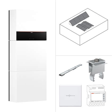 Viessmann Paket Vitocharge 8 0A10 Flachdach XL für 24 Module Vitovolt