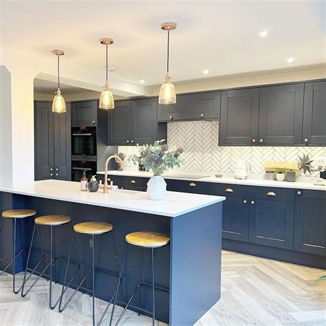 Howdens On Instagram We Love This On Trend Blue Kitchen From