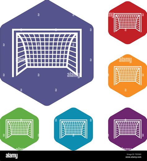 Goal Football Icon Simple Black Style Stock Vector Image And Art Alamy