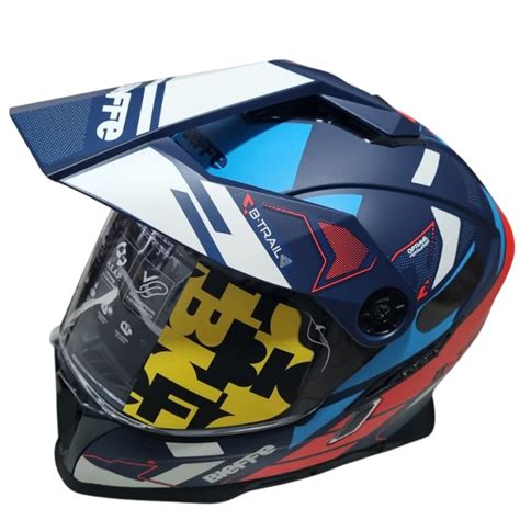 Capacete Bieffe B Trail Conquest Azul Fosco C Culos Solarbieffe