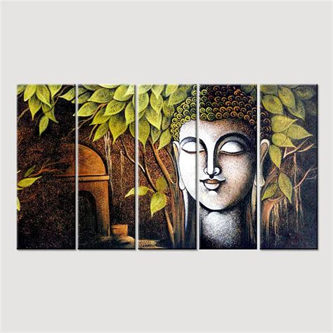 Buy Peaceful Gautam Buddha Canvas Wall Painting Online In India