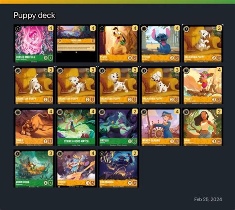 Puppy deck Lorcana Deck | Lorcana.gg