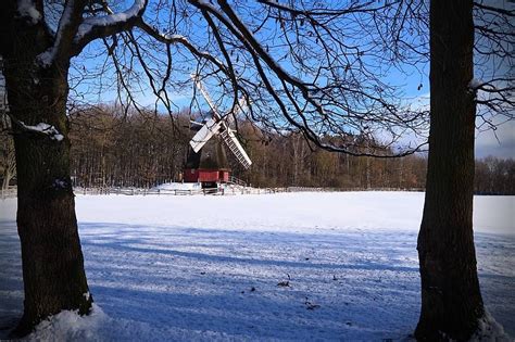 Winter Windmill Snow Winter Kommern Windmill Oldhouse