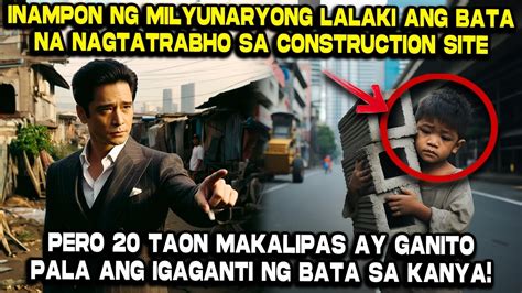 Inampon Ng Milyunaryong Lalaki Ang Bata Na Nagtatrabaho Sa Construction