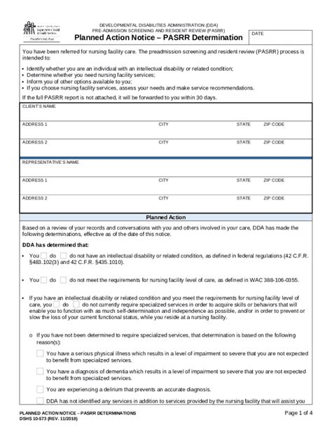 Pre Admission Screening And Resident Review PASRR Program Doc