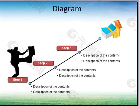 迈向成功的阶梯ppt模板素材免费下载图片编号3888811 六图网