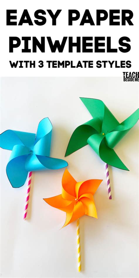 How To Make Pinwheels With Templates Teach Beside Me