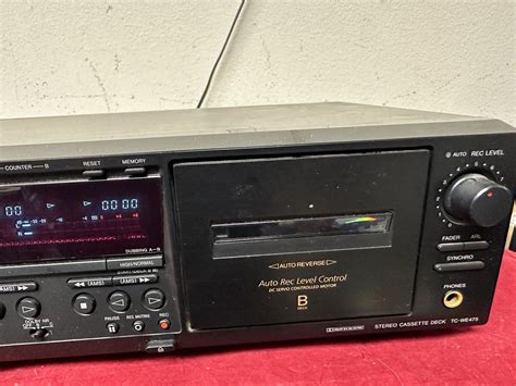 Sony Stereo Dual Cassette Deck Tape Recorder Tc We475 Tested Works Ebay