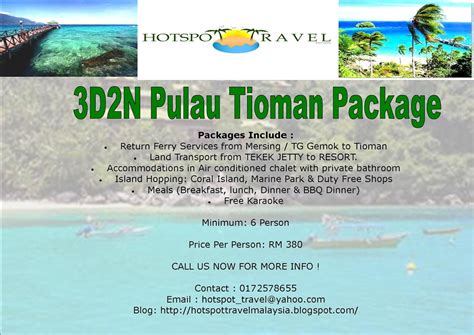 Your Friendly Travel Companion Pulau Tioman Package