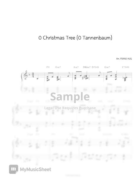 Christmas Carol O Christmas Tree O Tannenbaum Carol Jazz Piano