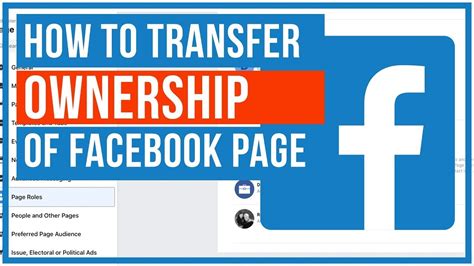 How To Transfer Facebook Page Ownership To Another Account 2022