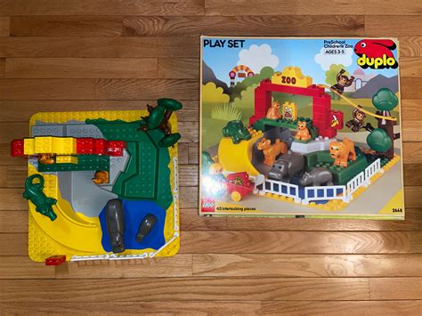 Vintage Lego Duplo Childrens Zoo 2668 35 Pcs And Super Rare Original