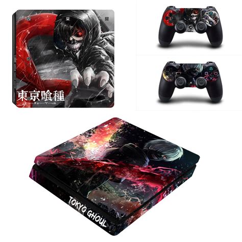 Vanknight Ps Slim Console Dualshock Controller Skin Set Vinyl Sticker