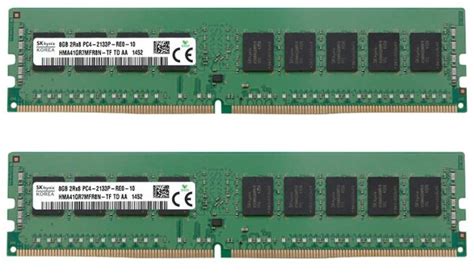 Hynix 16 GB 2x8GB HMA41GR7MFR8N TF DDR4 2133P PC4 17000R Reg ECC 3