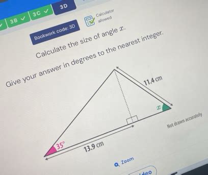 Solved 3D 3C 3B Allowed Bookwork Code 3D Calculator Calculate The