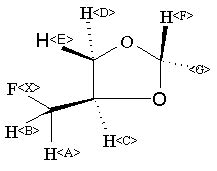 Trans 4 Fluoromethyl 2 Methyl 1 3 Dioxolane 42364 34 1 1H NMR Spectrum