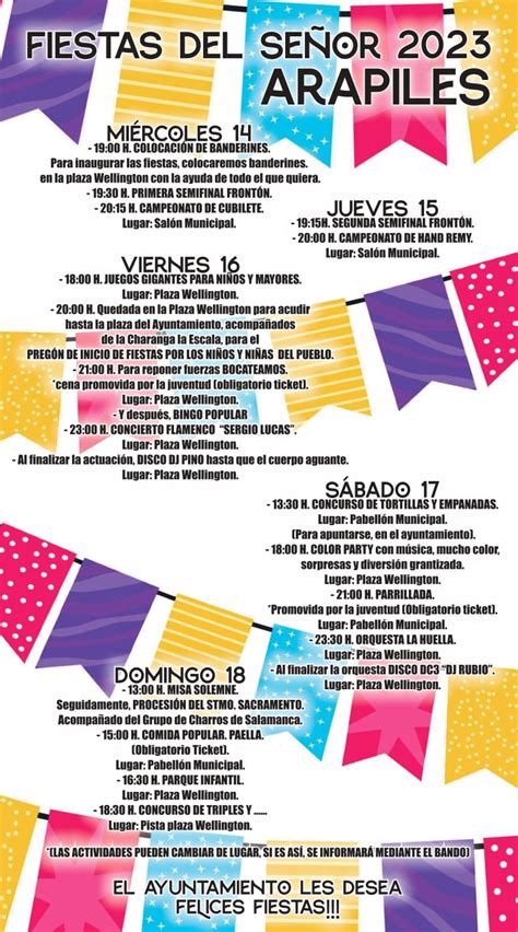 PROGRAMA FIESTAS DEL SEÑOR 2023