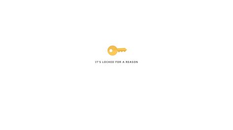 Download Its Locked For A Reason With Key Design Wallpaper