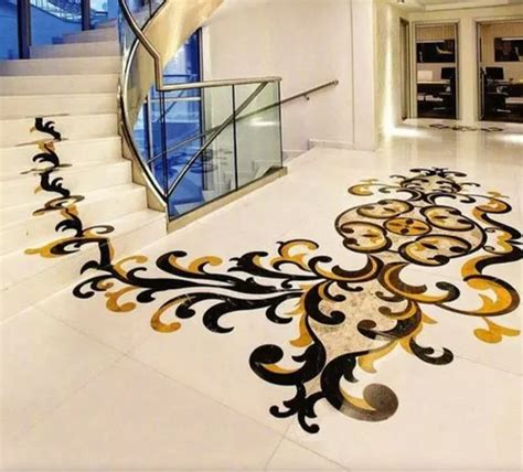 Polished Designer Marble Inlay Flooring Thickness Mm At Rs