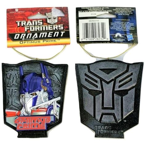 Transformers Holiday Transformers Optimus Prime Christmas Ornament