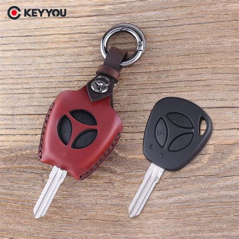 Aliexpress Buy KEYYOU Leather Keychain Key Cover 3 Buttons Car