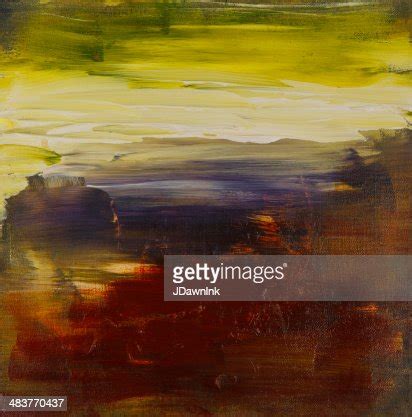 Abstract Painted Landscape Art Acrylic High-Res Vector Graphic - Getty ...