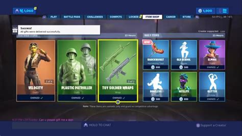 Gifting Skins FORTNITE ITEM SHOP COUNTDOWN June 26th Item Shop