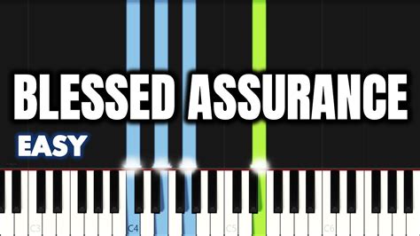 Blessed Assurance Easy Piano Tutorial By Synthly Youtube