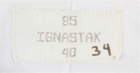 Lot Detail - 1995 Mike Ignasiak Milwaukee Brewers Game Worn Home Jersey