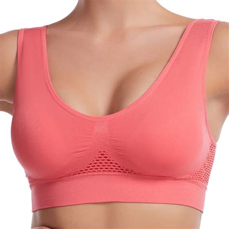 Cehvom Women Sports Bra Multipack 5 Pack Cut Out Mesh Underwear Comfortable Sleep Bras For Women