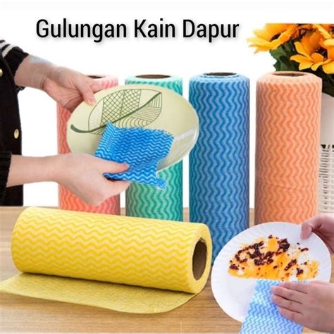 Jual Tisu Lap Serbaguna Tisu Gulung Kain Lap Pembersih Sekali Pakai Bahan Kain Tisu Warna