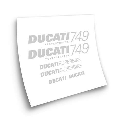 Autocollant Pour Motos Ducati Testatretta Noir Star Sam