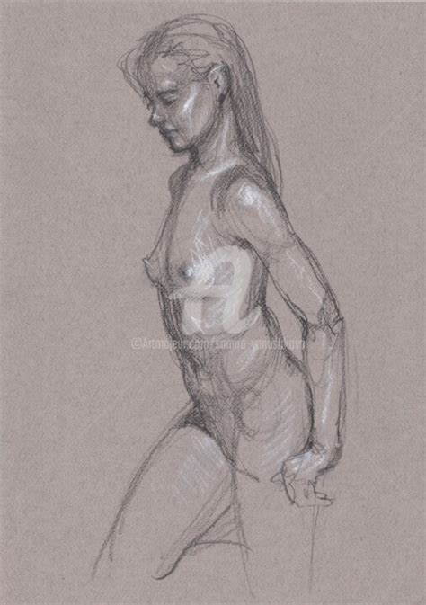 Nude Art Dessin Par Samira Yanushkova Artmajeur