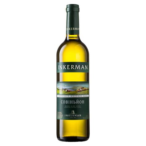 Вино Inkerman Sauvignon, белое сухое, 0,7 л, Украина - купить | VINO.UA