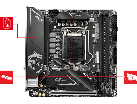 MSI MPG B460I GAMING EDGE WIFI Mini ITX Gaming Motherboard 10th Gen