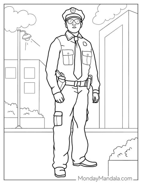 26 Police Coloring Pages Free Pdf Printables