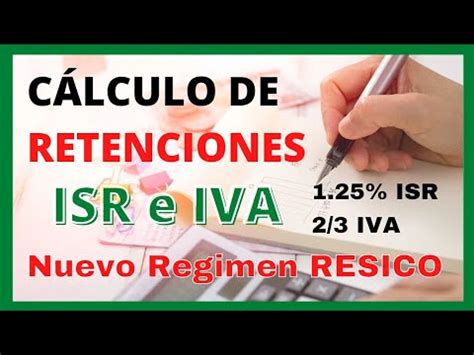 Como Calcular el 1 25 de ISR e IVA del Régimen Simplificado De