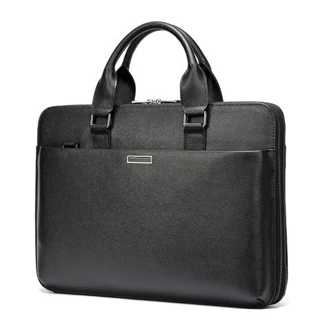 Luxury Real Leather Business Mens Briefcase - BagsWish